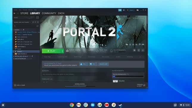 Image for article titled Chromebooks Can Finally Play Windows Games on Steam