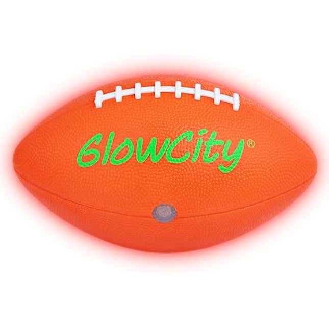 Image for article titled Play Longer with GlowCity&#39;s Glow in The Dark Football, 15% Off Code