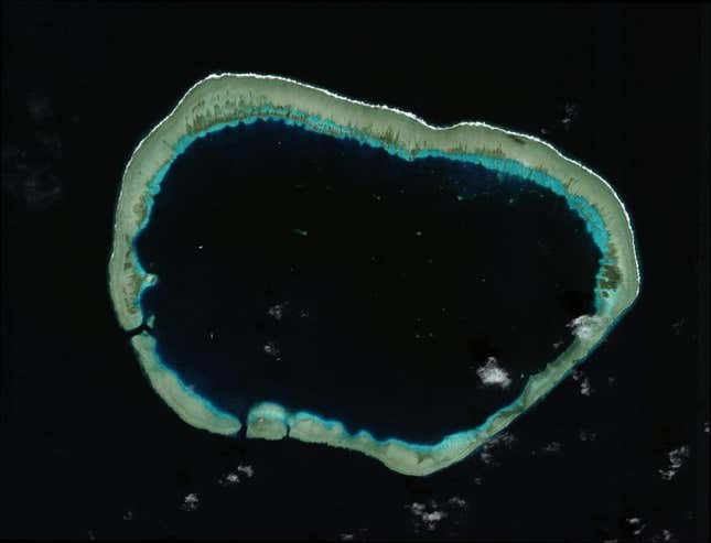Mischief Reef in January 2012.
