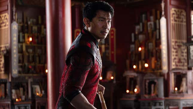 Simu Liu in Marvel's Shang-Chi & the Legend of the Ten Rings. 