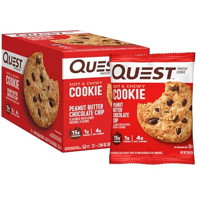 Image for article titled Quest Nutrition Peanut Butter Chocolate Chip High Protein Cookie, Now 19% Off