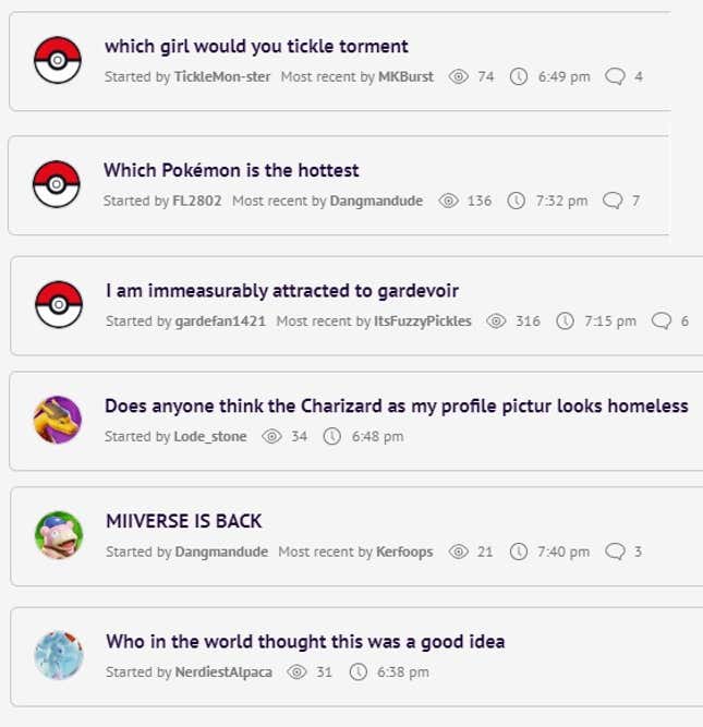Recent Discussions — Pokémon Forums