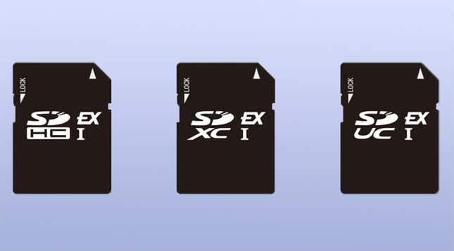 Image for article titled New Spec Gives SD Cards a Massive Boost in Speed