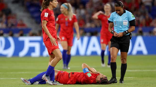 Image for article titled Please Enjoy These Photos of the US Women's Soccer Team Sipping Tea, Butchering England