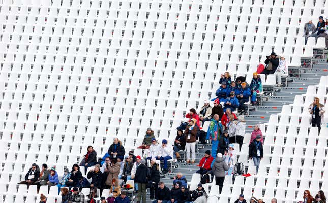 Sochi empty seats