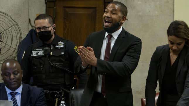 Image for article titled Jussie Smollett Wants His 2019 Hate Crime Hoax Conviction Tossed. Should It Be Thrown Out?