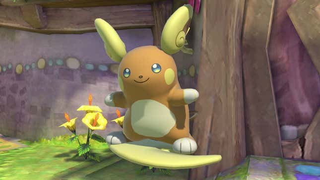 Alolan Raichu as he appears in Super Smash Bros. Ultimate.