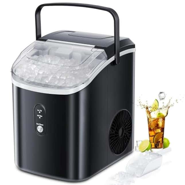 Image for article titled Xbeauty Nugget Ice Maker Countertop with Handle Up to 35lbs of Ice a Day, Now 52% Off