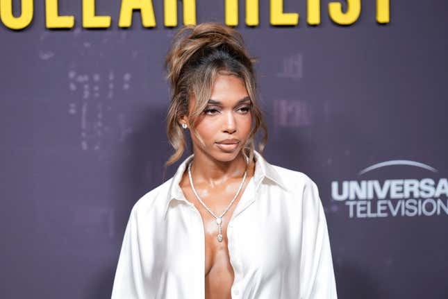 Lori Harvey at the premiere of Peacock’s “Fight Night: The Million Dollar Heist” held at Jazz at Lincoln Center on September 4, 2024 in New York City.