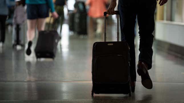 People at an airport