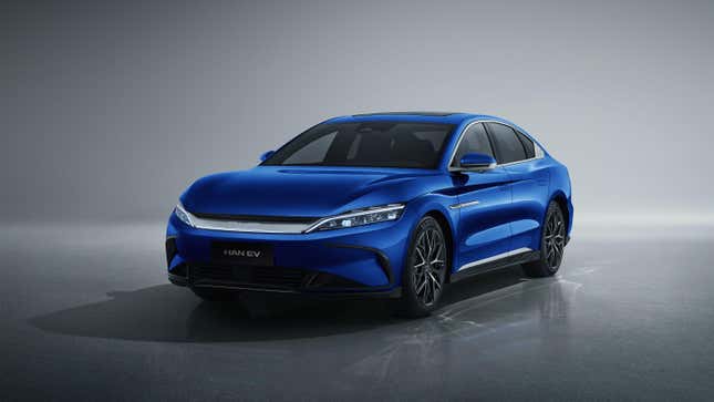 The BYD HAN EV has pricing that runs from $30,400-$43,400