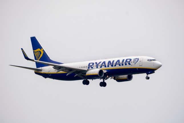 A mass brawl broke out midair on Ryanair flight to London on July 3.