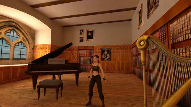 Lara in her music room.