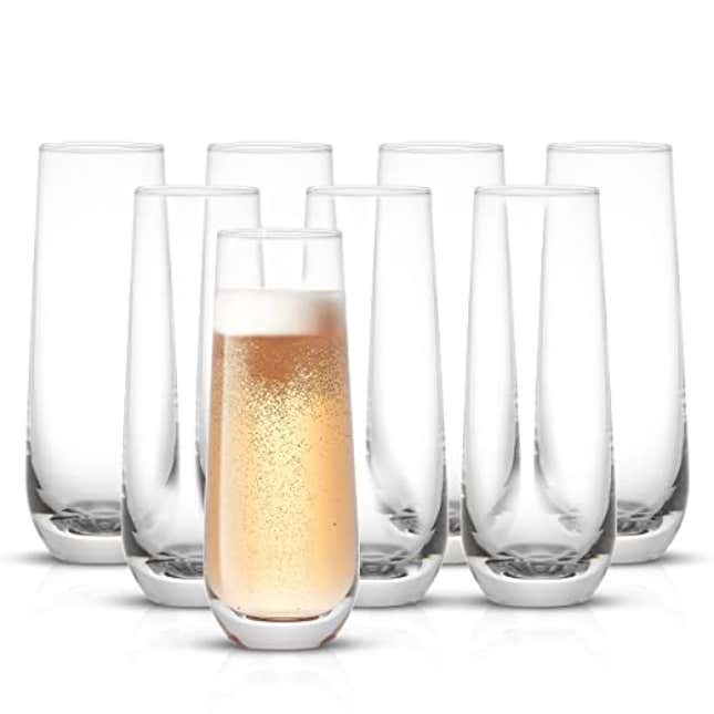 Image for article titled Elevate Your Toasting Experience in Holidays with JoyJolt Milo Stemless Champagne Flutes, 44% Off Today