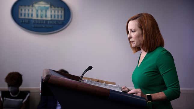 Image for article titled White House Press Secretary Jen Psaki Tests Positive for Covid-19