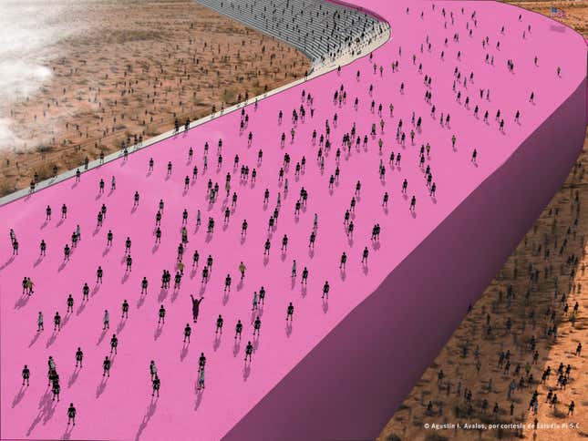 border wall overlook by Estudio 3.13
