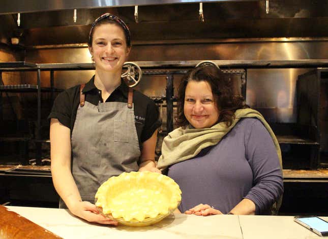 Ashley Danello with her student, Gwen Ihnat (Photo: Kevin Pang)