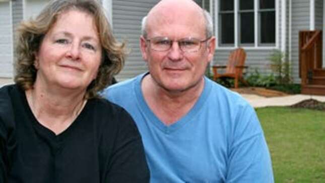 The hilarious duo delights neighbors with an amusing new bit about David's idiot friends.