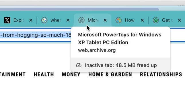 Image for article titled You Can Now See How Much RAM a Chrome Tab Is Using