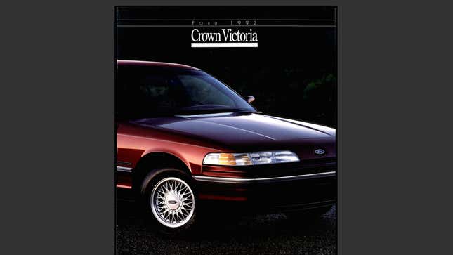 A 1992 brochure for the Ford Crown Victoria