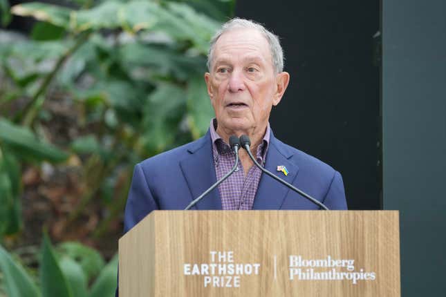 Philanthropist and former New York City Mayor Michael Bloomberg