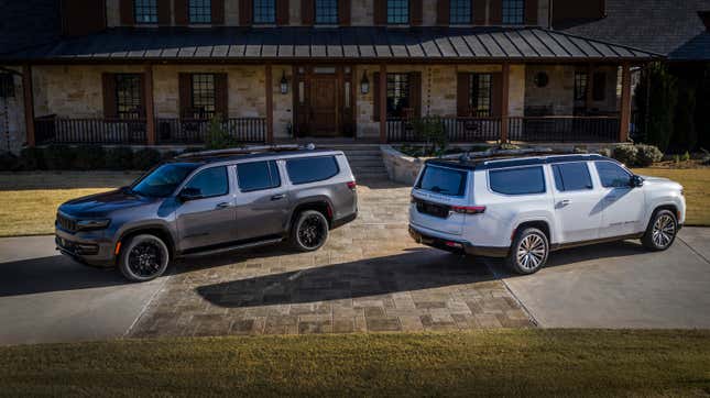 No peeking at the badges, which one is the Wagoneer and which is the Grand Wagoneer?
