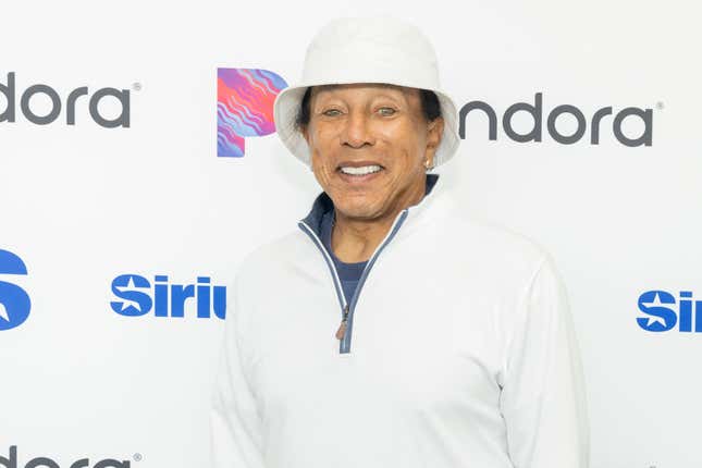 Smokey Robinson visits the SiriusXM Studios on March 28, 2024 in Los Angeles, California.