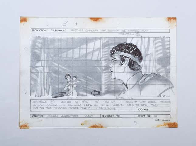 Image for article titled Vintage Superman Storyboards Offer a Rare Glimpse Behind the Scenes