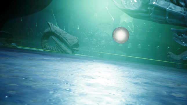 The White Materia falls from Aerith.