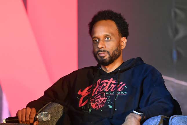 Bomani Jones onstage during “Colin In Black And White”, Netflix, And Dreamville Present Path To Power Summit at Clark Atlanta University on November 04, 2021 in Atlanta, Georgia.