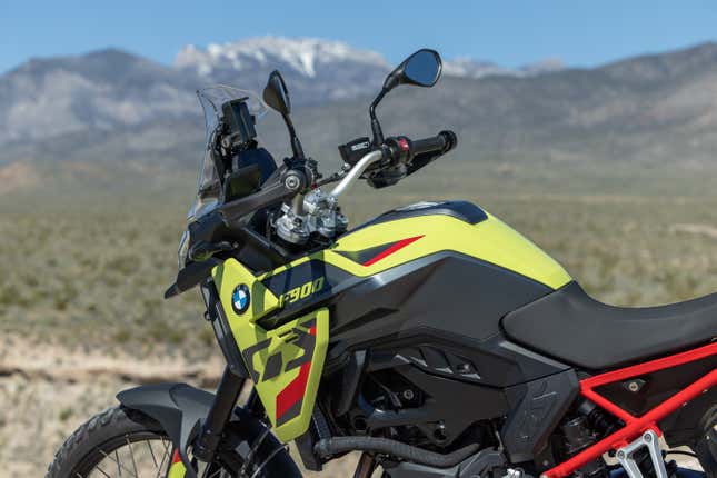 The BMW F900GS in Sao Paulo Yellow