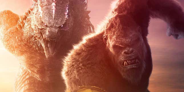 Godzilla y King Kong en Godzilla x Kong: El Nuevo Imperio.