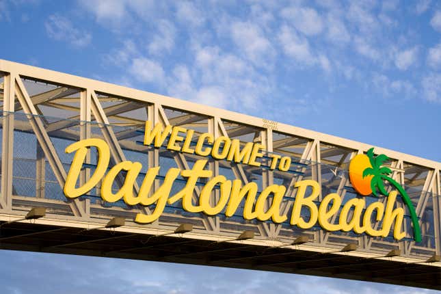 Welcome to Daytona Beach sign.