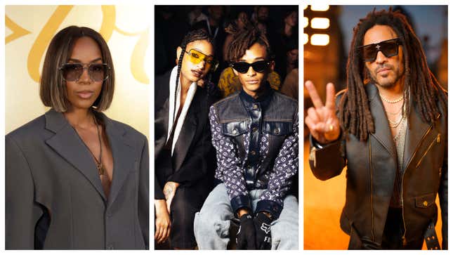 Image for article titled Black Hollywood Popped Out For Pharrell&#39;s Debut LV Fashion Show