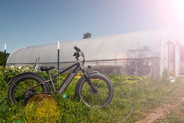 Side view of an electric bike