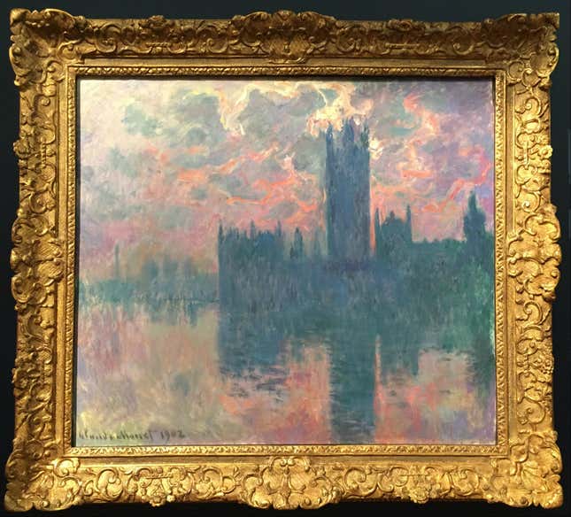 Claude Monet's "Le Parlement, soleil couchant"