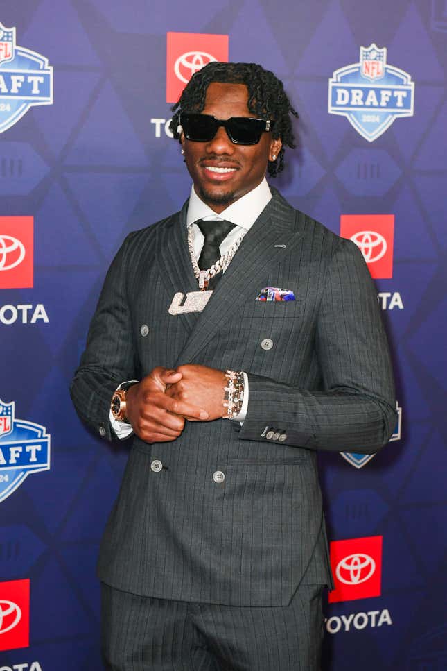 Image for article titled 2024 NFL Draft: Black Stars’ Best Red Carpet Looks