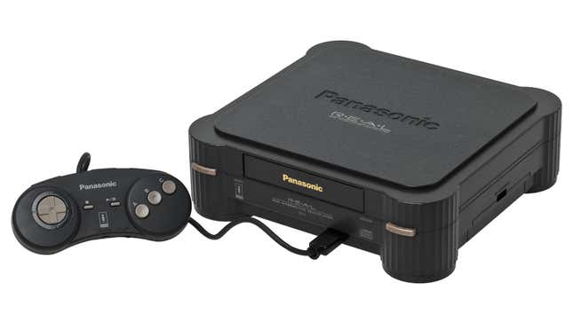 A 3DO console is seen in a white void.