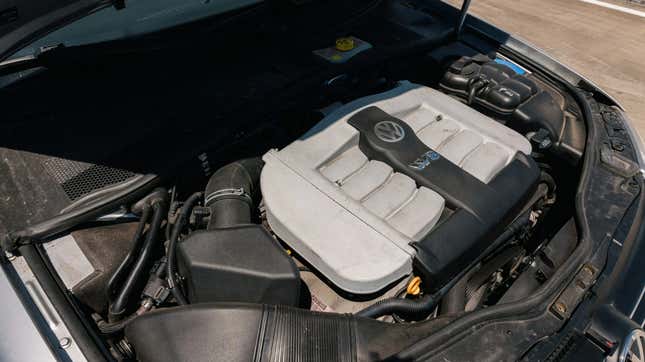 The weirdo engine itself; the Volkswagen W8