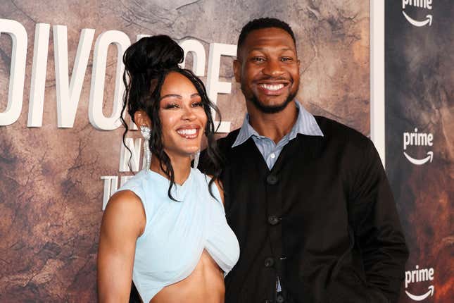 Image for article titled All About Jonathan Majors and Meagan Good&#39;s Meetup With Michael Ealy; Meagan Good Spills The Tea on Her Relationship, Jonathan Discusses Meagan on ABC and More Jonathan Majors and Meagan Good News