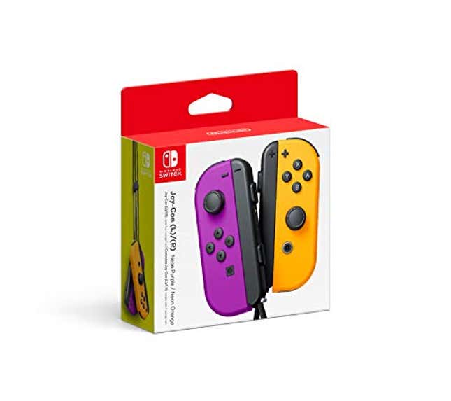 Image for article titled Nintendo Neon Purple/ Neon Orange Joy-Con (L-R), Now 19% Off