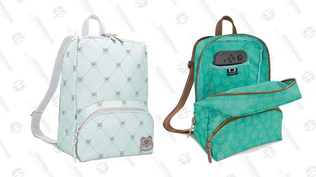 Controller Gear Tom Nook Quilted Backpack | $36 | Amazon
Controller Gear Animal Crossing Teal Leaf Backpack | $30 | Amazon