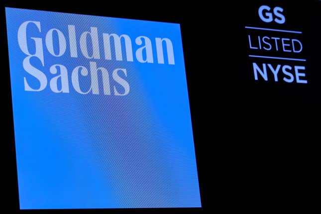 Image for article titled Goldman Sachs and other bank stocks are popping on earnings