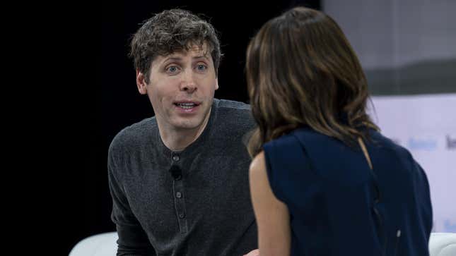 Image for article titled Sam Altman says OpenAI&#39;s latest ChatGPT ‘kinda sucks&#39;