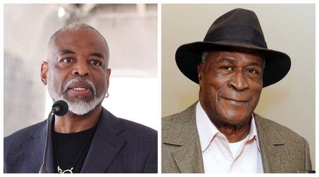 L: LeVar Burton, R: John Amos