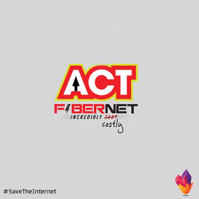 Image for article titled Mobile network ads in an India with unfair internet might look like this