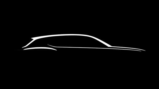 Teaser silhouette of Bentley's upcoming EV