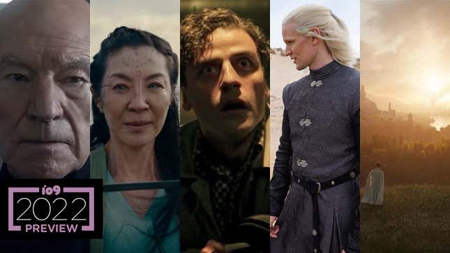Scenes from Star Trek: Picard, The Witcher: Blood Origin, Moon Knight, House of the Dragon, and Amazon's The Lord of the Rings.