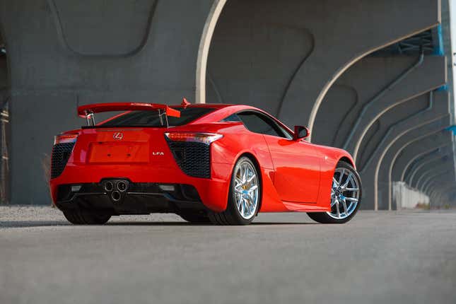 Image for article titled Millionaires, Go Bid On The Reddest Lexus LFA You&#39;ve Ever Seen