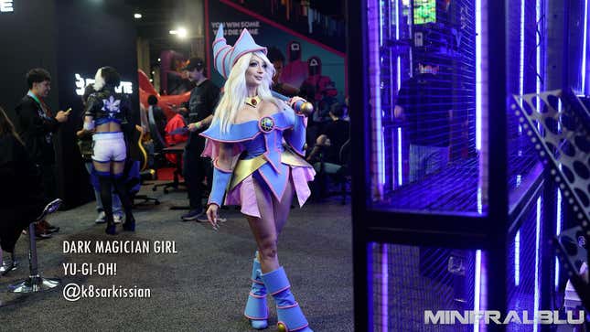 A photograph of a cosplayer at LVL UP 2025